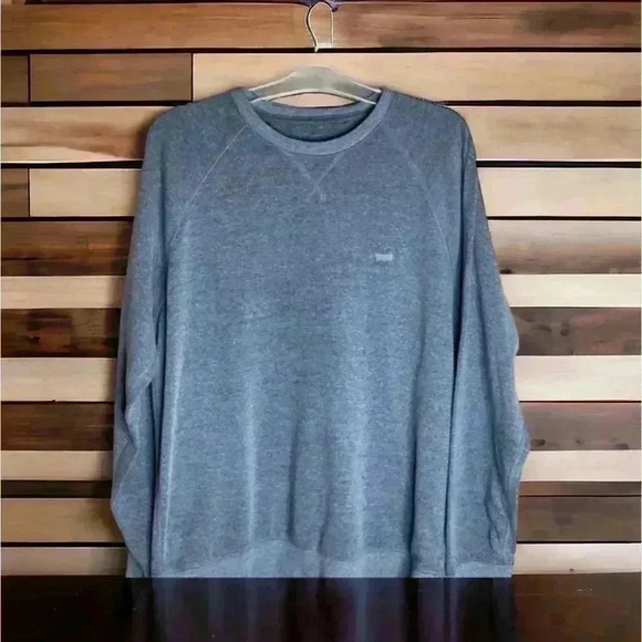 Levi Strauss & Co Men's Size Large Gray Crewneck Lightweight Sweatshirt. - Picture 1 of 3